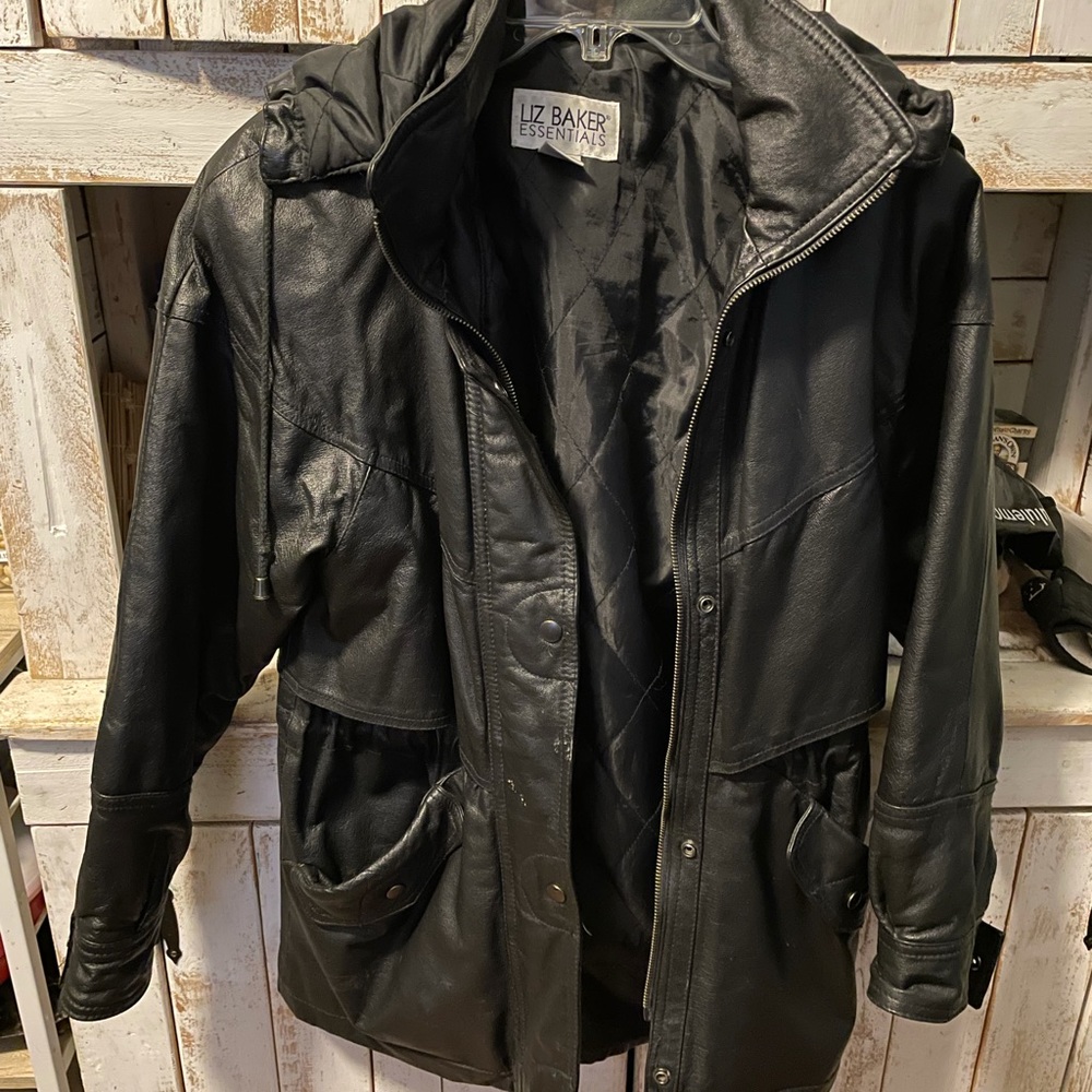 Black Leather Jacket by Liz Baker